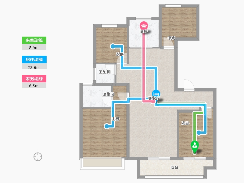 江苏省-徐州市-保利云上-113.01-户型库-动静线