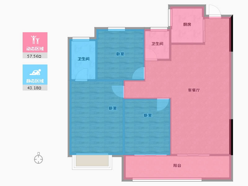 安徽省-马鞍山市-姑溪晓著-92.68-户型库-动静分区