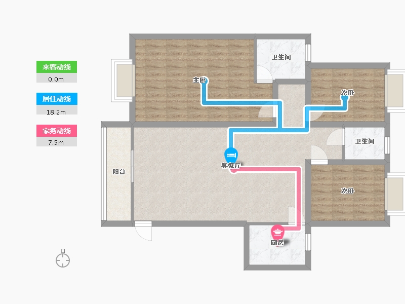 广东省-深圳市-浪琴屿花园-97.27-户型库-动静线