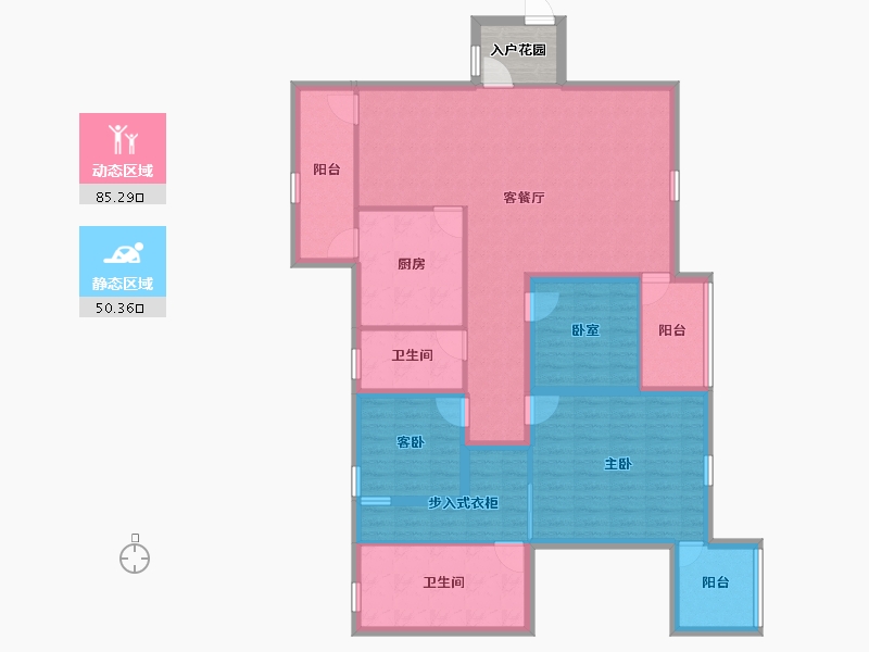 广东省-深圳市-御府名筑-125.30-户型库-动静分区