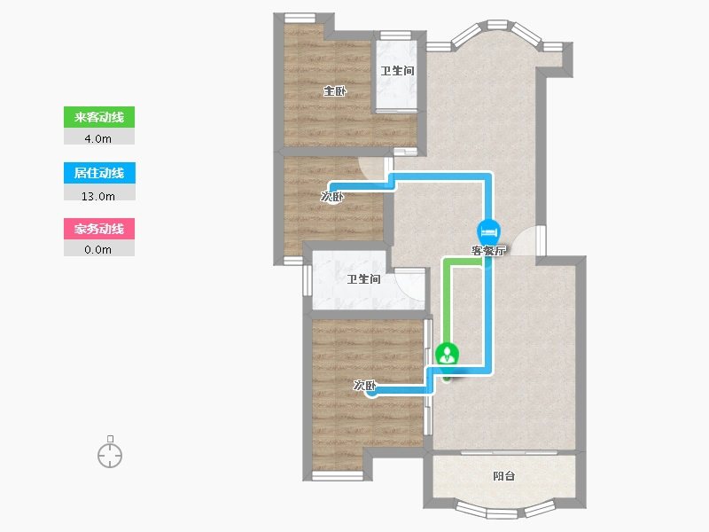 广东省-深圳市-紫薇苑(东区)-73.07-户型库-动静线