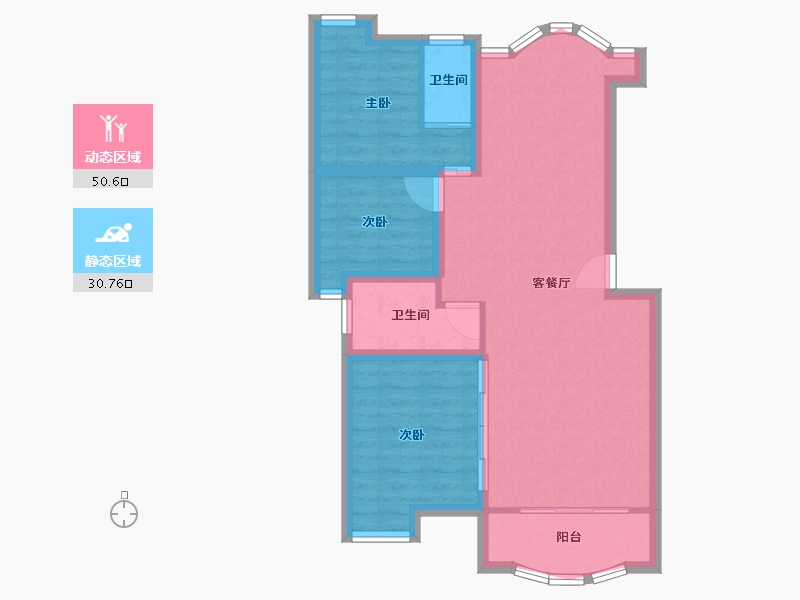 广东省-深圳市-紫薇苑(东区)-73.07-户型库-动静分区