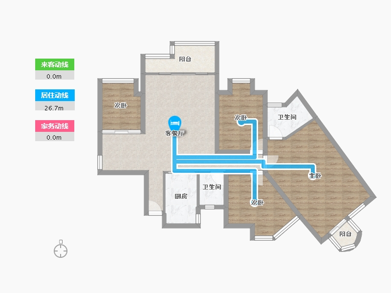 广东省-深圳市-豪方现代豪园-93.11-户型库-动静线