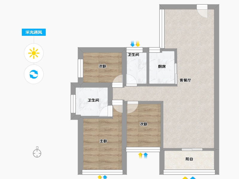 广东省-深圳市-金汐府小区-38.40-户型库-采光通风