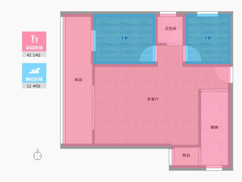 广东省-深圳市-都心名苑-47.94-户型库-动静分区