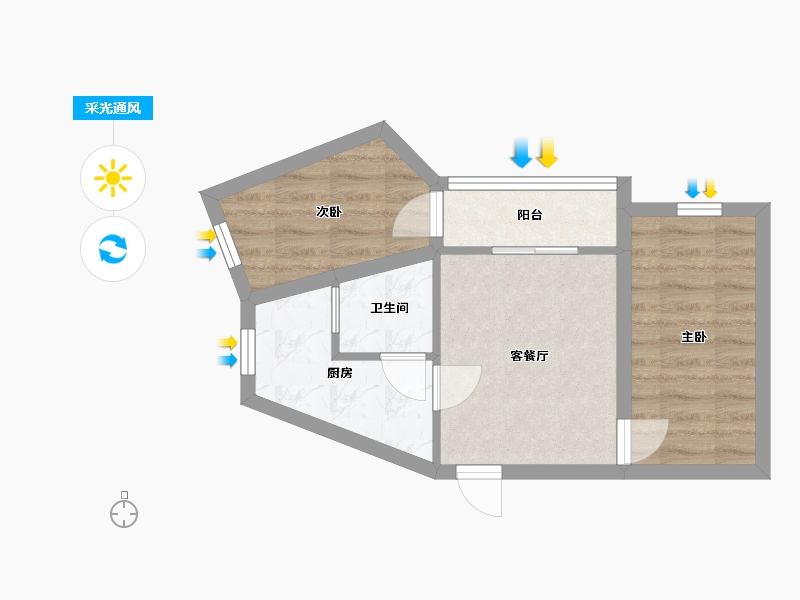 广东省-深圳市-前海金岸-38.88-户型库-采光通风