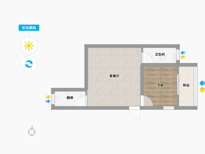 广东省-深圳市-翠雅居-32.40-户型库-采光通风