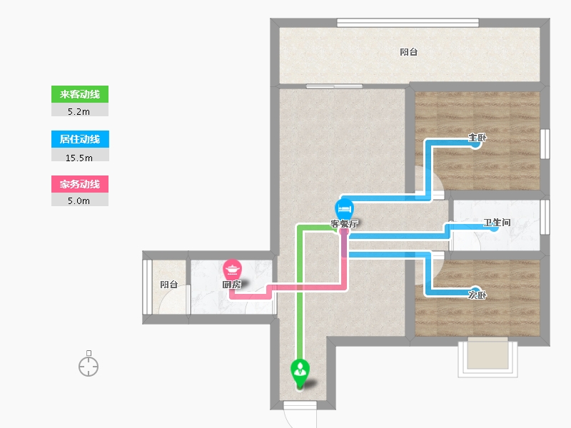 广东省-深圳市-南海大厦-61.04-户型库-动静线