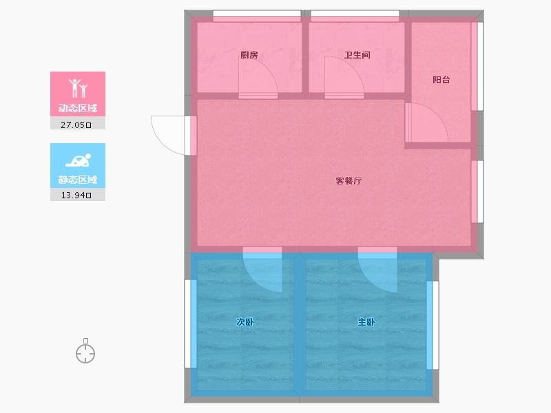 广东省-深圳市-南海大厦-35.87-户型库-动静分区