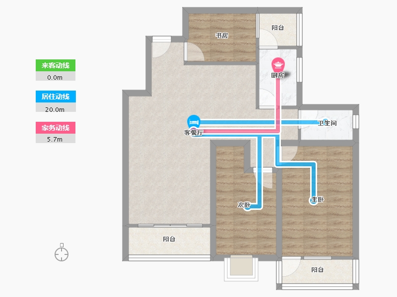 广东省-深圳市-桃源居12区（桃源居）-78.76-户型库-动静线