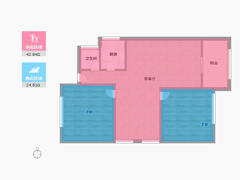 广东省-深圳市-向南瑞峰花园-59.99-户型库-动静分区