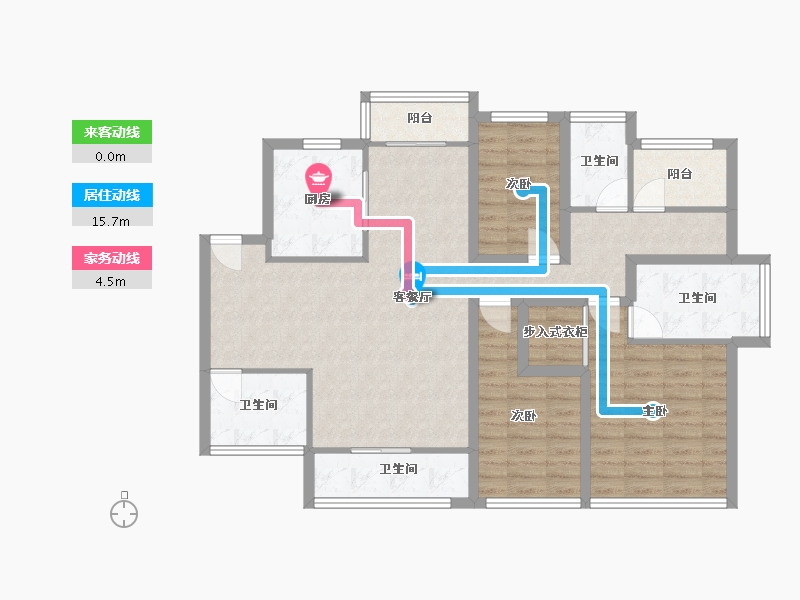 广东省-深圳市-宏发世纪城二期-103.80-户型库-动静线