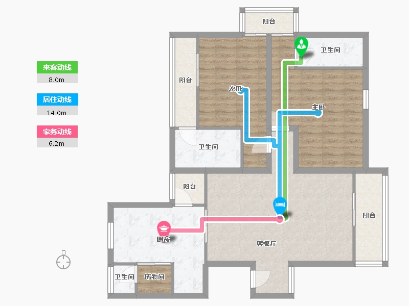 广东省-深圳市-金湖山庄-101.32-户型库-动静线