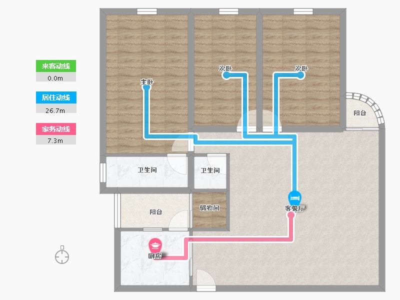 广东省-深圳市-美荔园-109.33-户型库-动静线