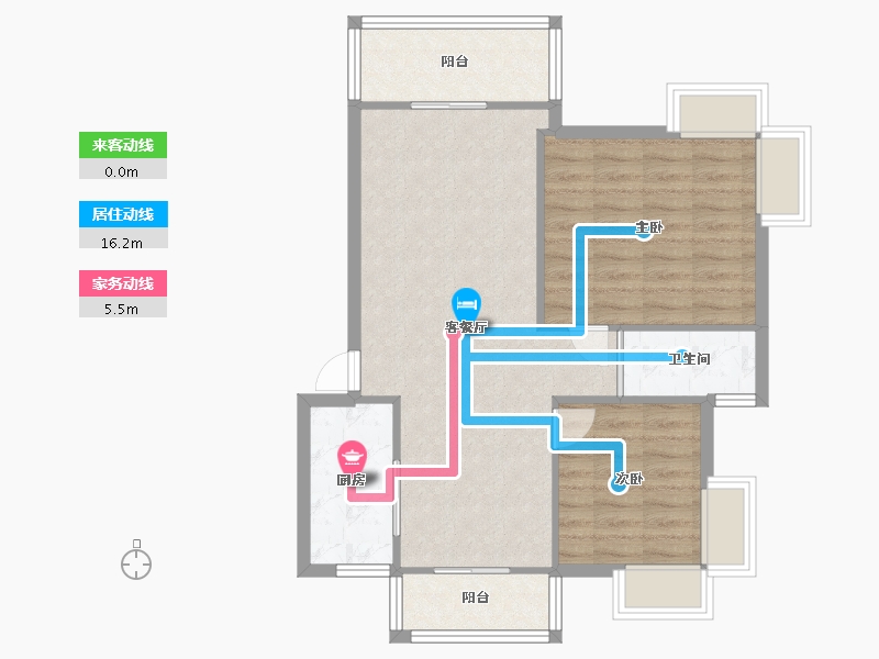 湖北省-武汉市-关山春晓-74.40-户型库-动静线