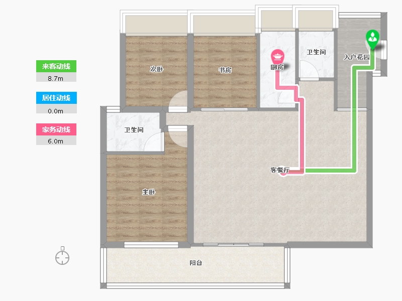 广东省-深圳市-合正锦湖逸园-99.46-户型库-动静线