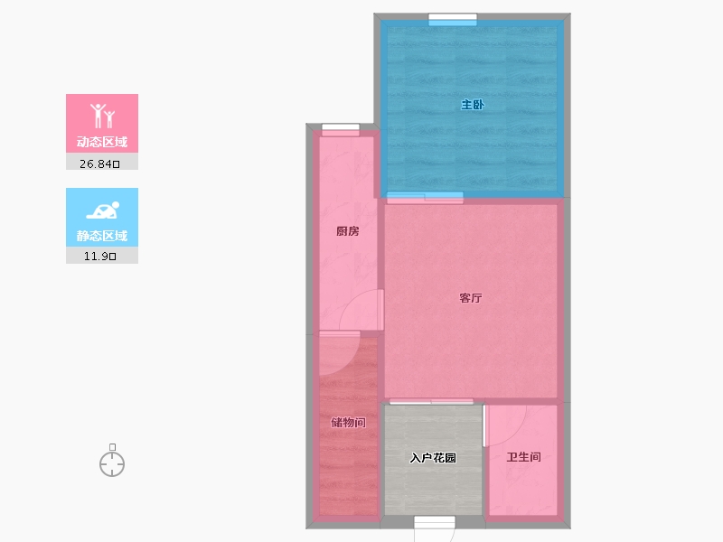 广东省-深圳市-新一代国际公寓-38.38-户型库-动静分区