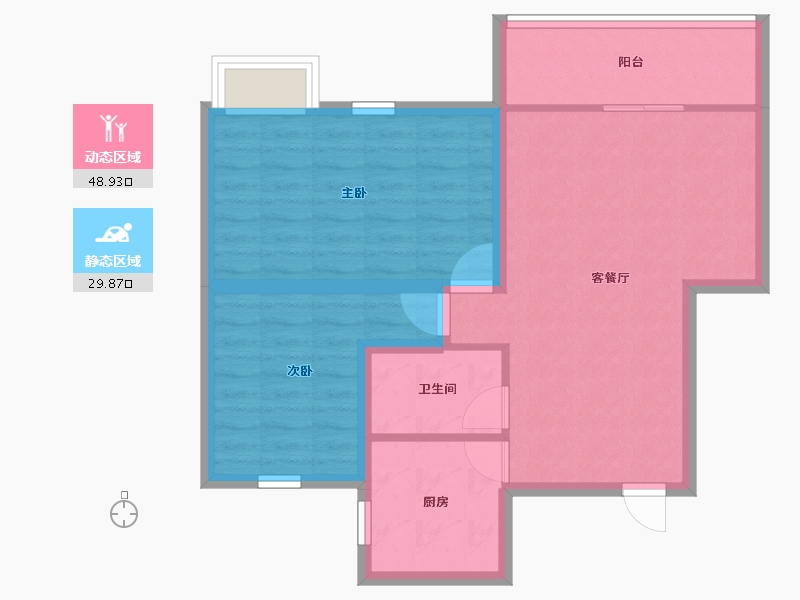 广东省-深圳市-新时速嘉园-70.45-户型库-动静分区