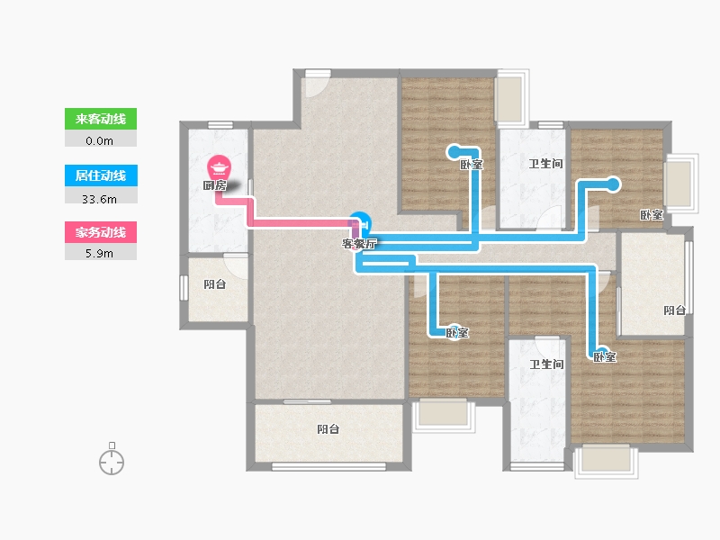 广东省-深圳市-京基·天韵府-145.05-户型库-动静线