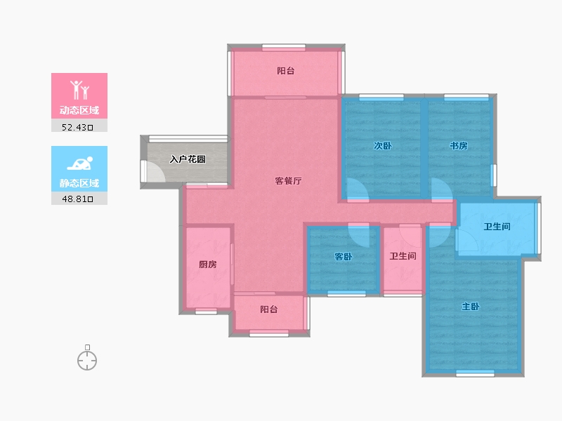 广东省-深圳市-悠山美地家园-93.71-户型库-动静分区