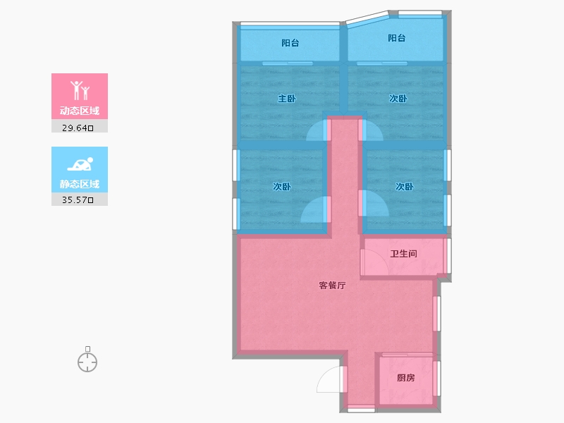 广东省-深圳市-旺业豪苑-56.26-户型库-动静分区