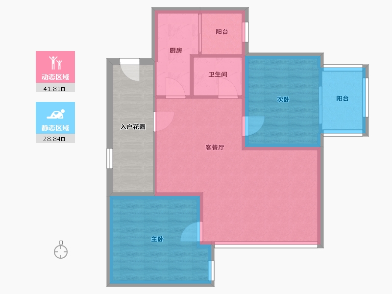 广东省-深圳市-和成世纪名园-71.69-户型库-动静分区