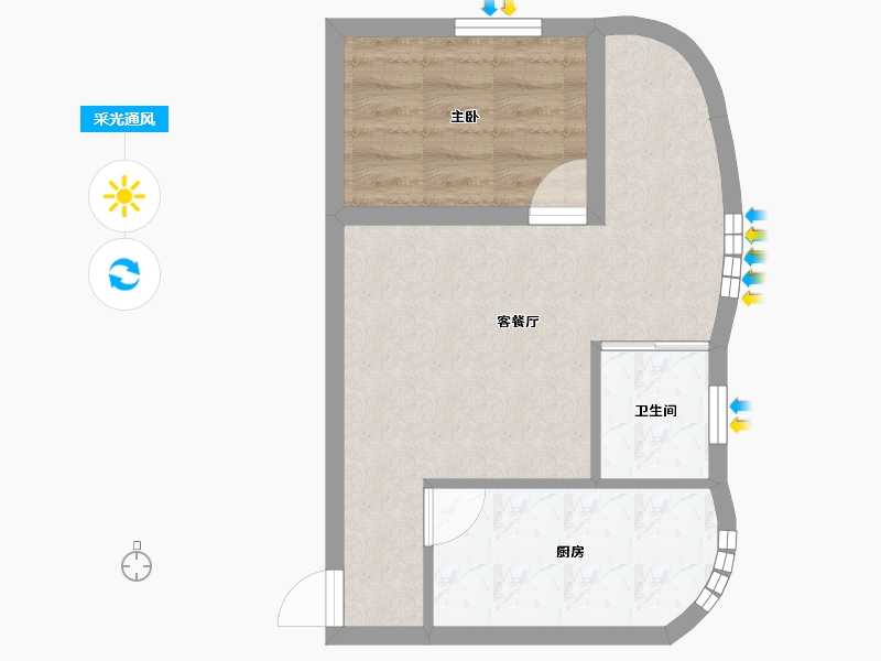 广东省-深圳市-金丽豪苑-39.52-户型库-采光通风