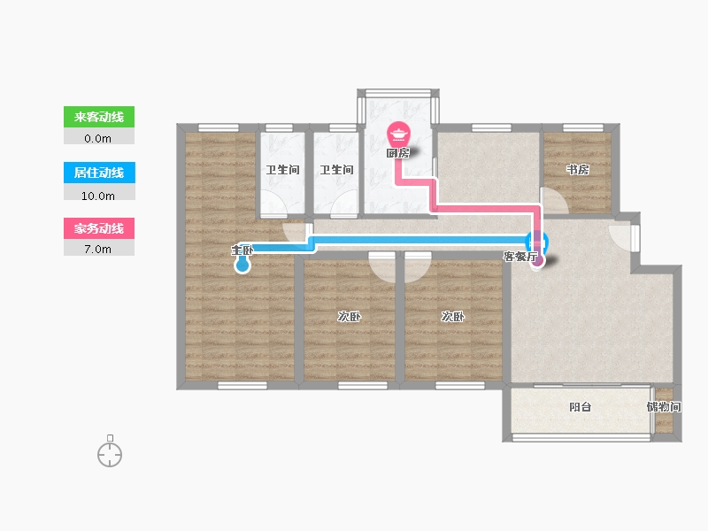 广东省-深圳市-华清园安业花园-98.35-户型库-动静线