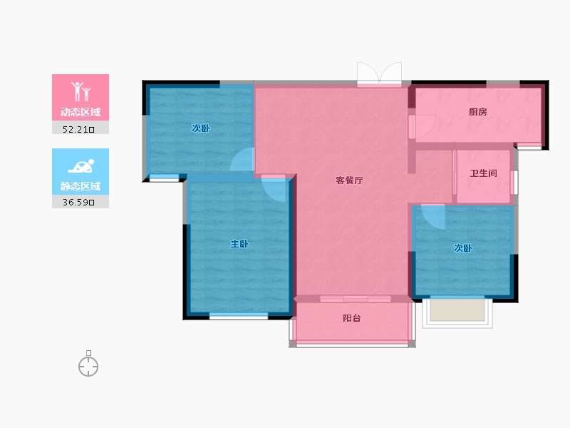 河南省-三门峡市-黄河新城-79.44-户型库-动静分区