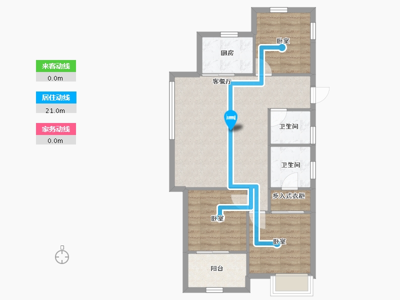 福建省-福州市-水晶榕著-72.67-户型库-动静线