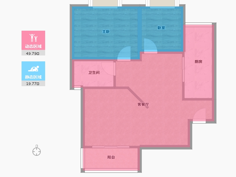 广东省-深圳市-前海华庭-62.15-户型库-动静分区