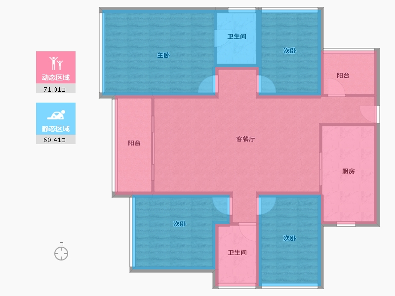 广东省-深圳市-万科公园里-117.78-户型库-动静分区