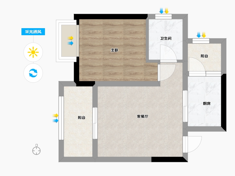 四川省-成都市-世纪永安-40.00-户型库-采光通风