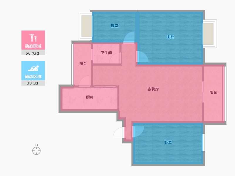 广东省-深圳市-马家龙方卉园-78.36-户型库-动静分区