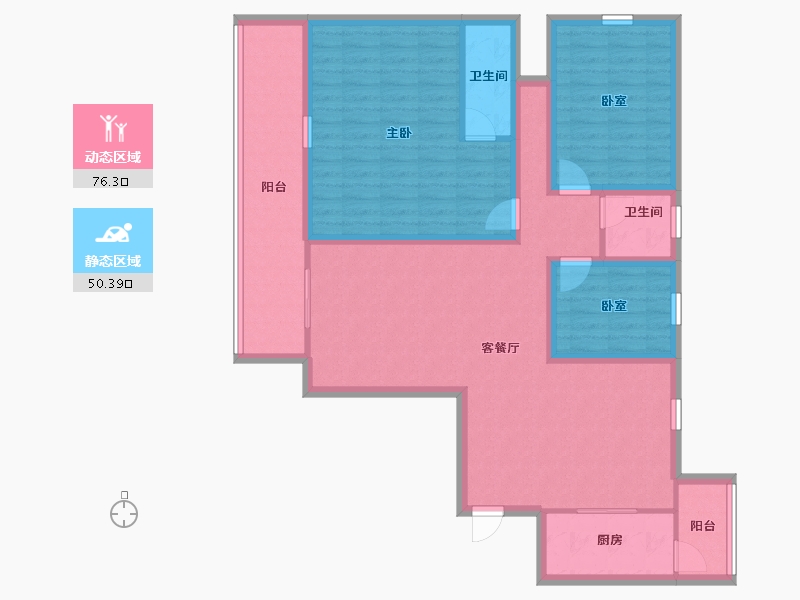 广东省-深圳市-美庐锦园-112.88-户型库-动静分区