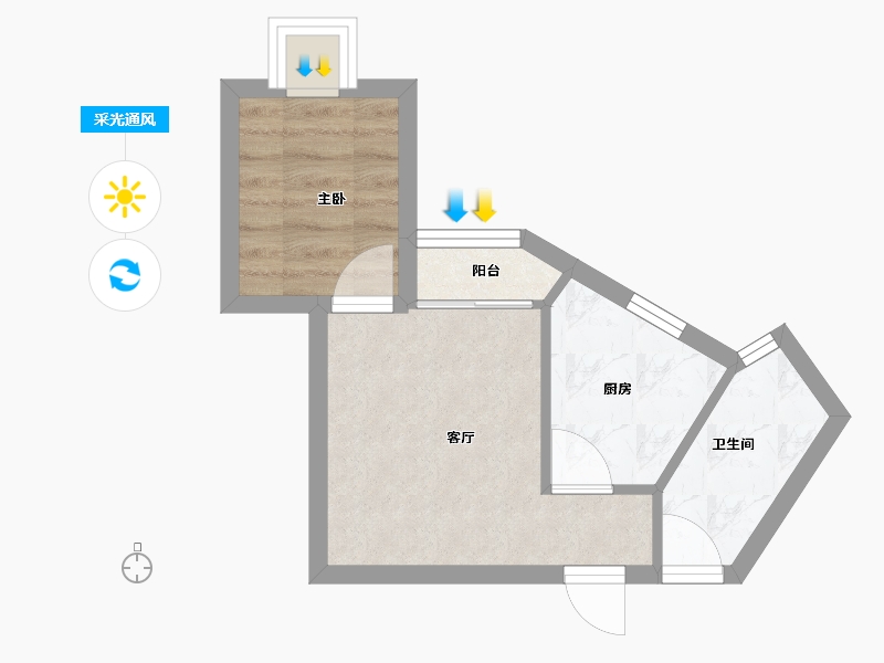 广东省-深圳市-汇宾广场-28.80-户型库-采光通风