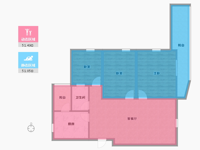 广东省-深圳市-南景苑大厦-91.76-户型库-动静分区