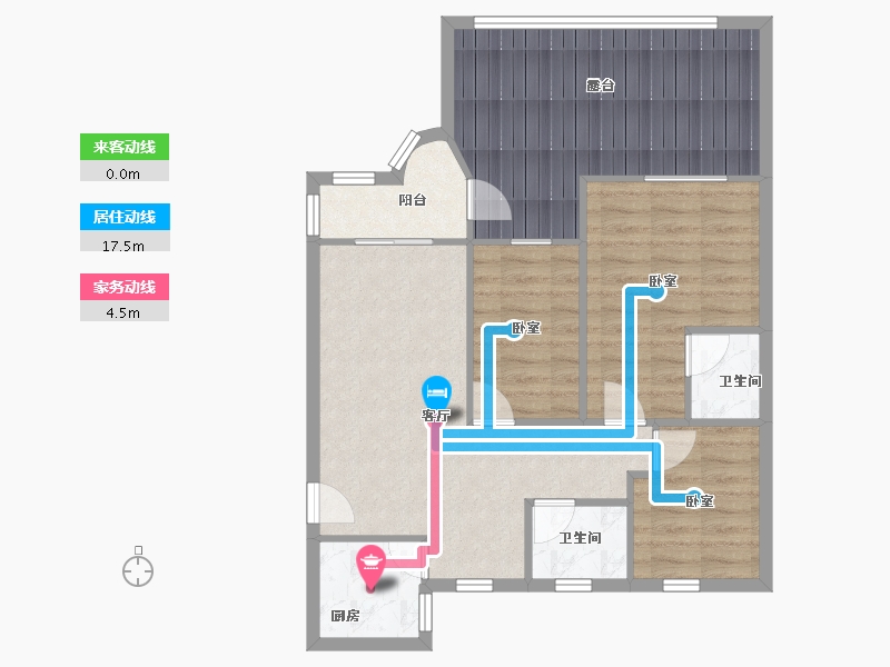 广东省-深圳市-金泰花园-82.29-户型库-动静线