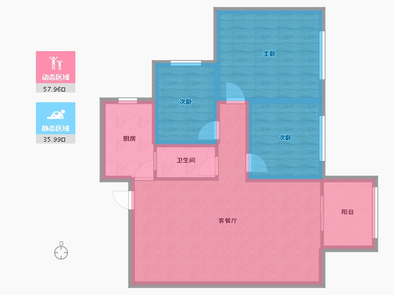 广东省-深圳市-天朗风清-84.29-户型库-动静分区