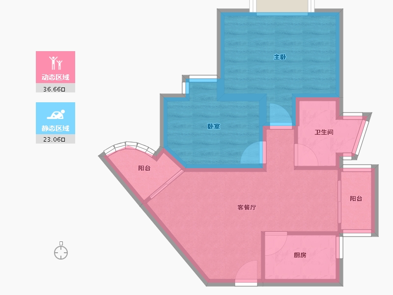 广东省-深圳市-康佳苑-52.44-户型库-动静分区