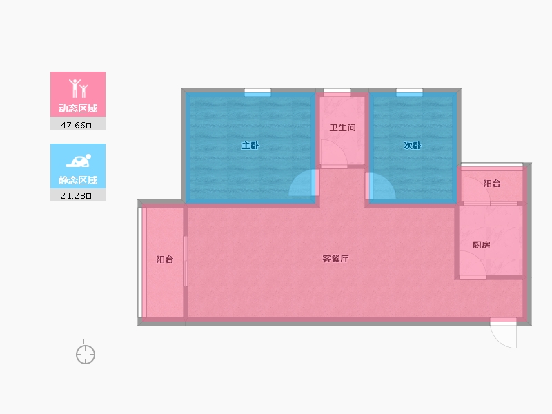 广东省-深圳市-滢水山庄一区-61.13-户型库-动静分区