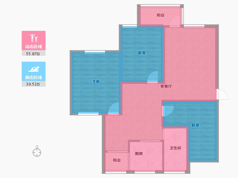 广东省-深圳市-马古岭小区-84.71-户型库-动静分区