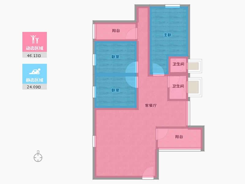 广东省-深圳市-万象新园-60.52-户型库-动静分区