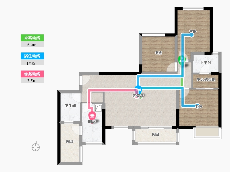 四川省-成都市-优品道-87.50-户型库-动静线