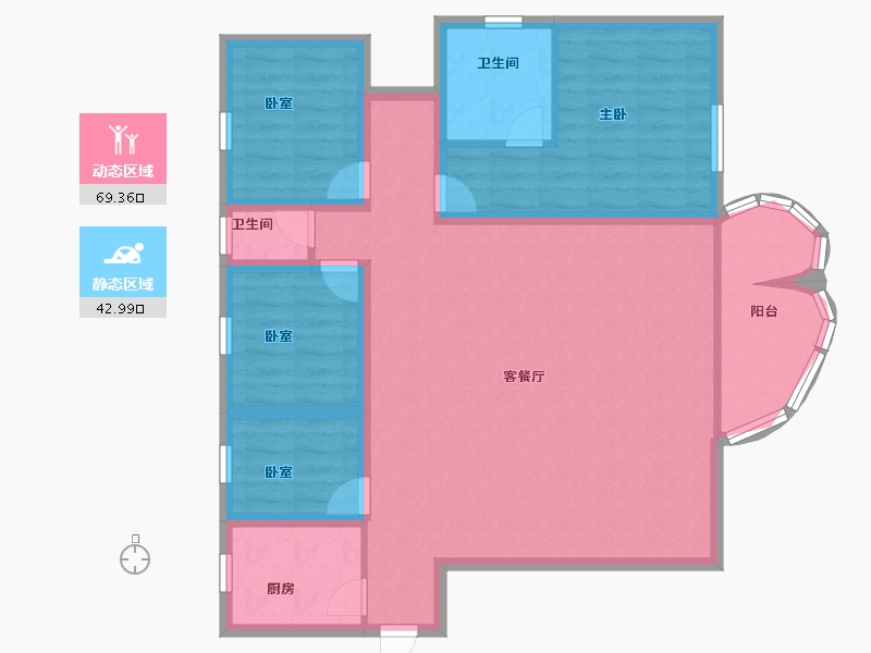 广东省-深圳市-万科金色领域-100.79-户型库-动静分区