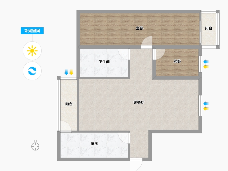 广东省-深圳市-海晖大厦-87.27-户型库-采光通风