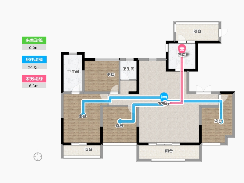 四川省-成都市-金泉怡景-141.37-户型库-动静线