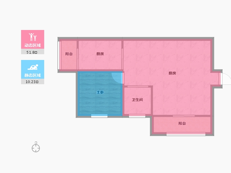 广东省-深圳市-创世纪滨海花园-55.91-户型库-动静分区