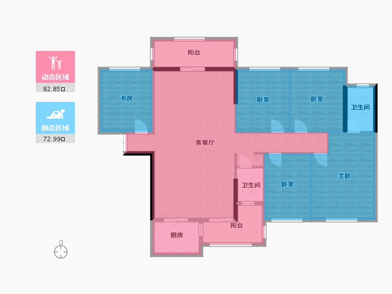 广西壮族自治区-柳州市-信荣公园里-143.00-户型库-动静分区