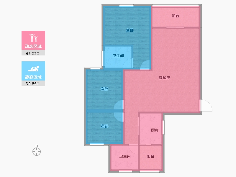 广东省-深圳市-荔雅居-92.50-户型库-动静分区